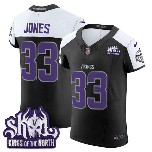 Camisa NFL Men’s Minnesota 2024 Winter Warrior Skol Patch Vapor Elite Jersey