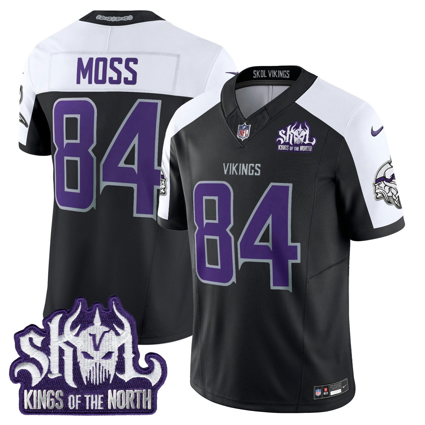 Camisa NFL Men’s Minnesota 2025 Winter Warrior Skol Patch Vapor Limited Jersey