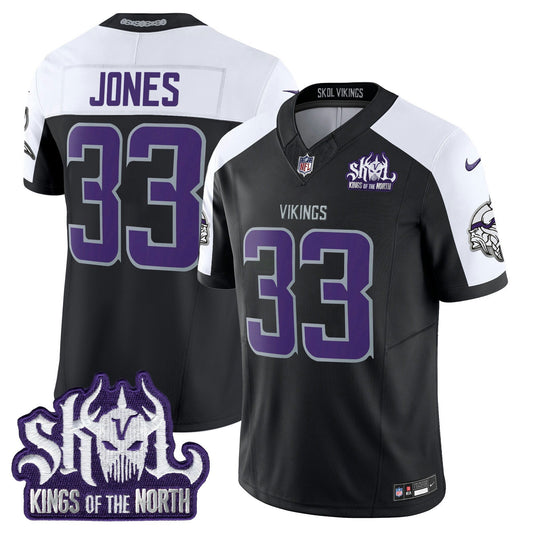 Camisa NFL Men’s Minnesota 2025 Winter Warrior Skol Patch Vapor Limited Jersey