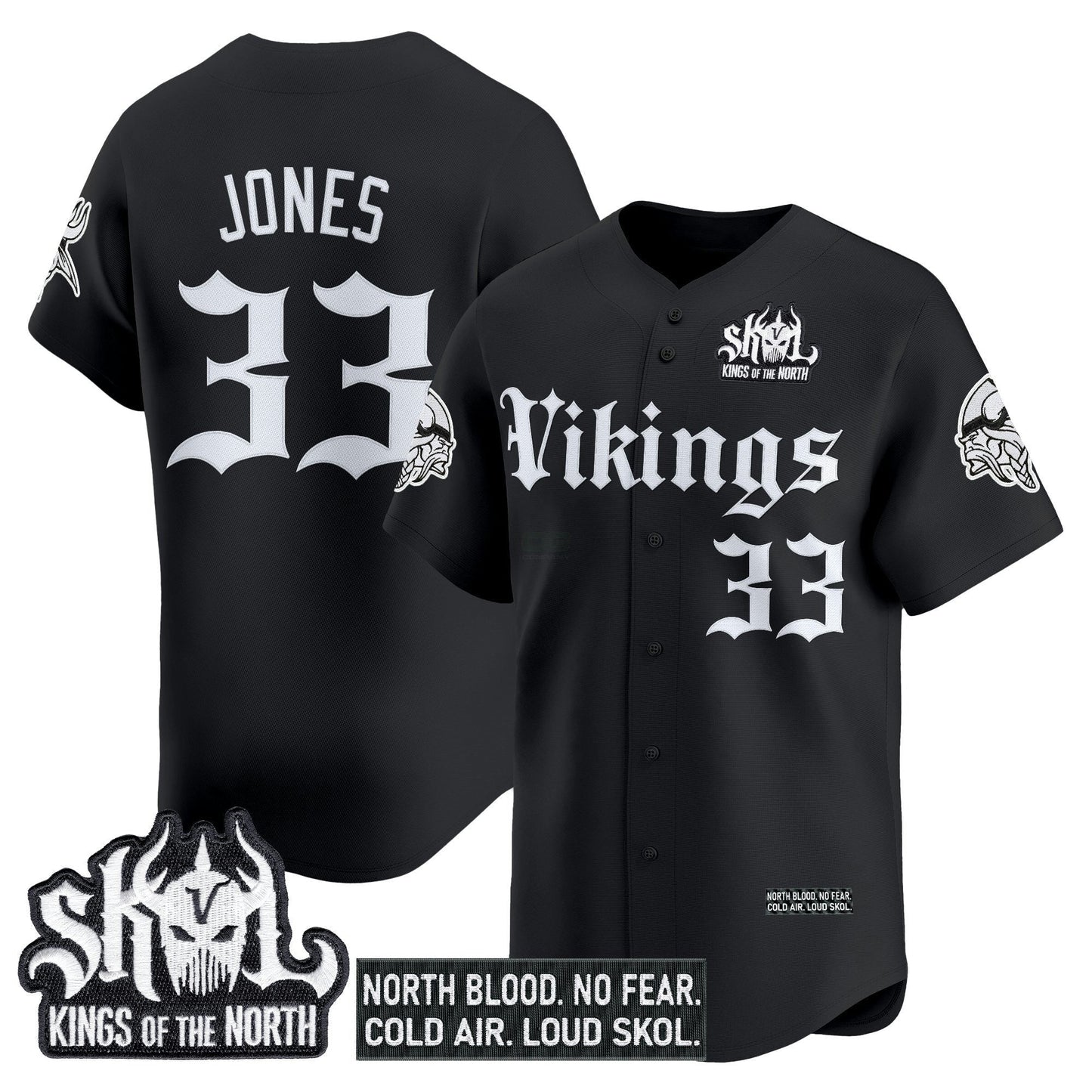 Camisa NFL Men’s Minnesota ‘Gothic Norseblood Edition’ Vapor Jersey