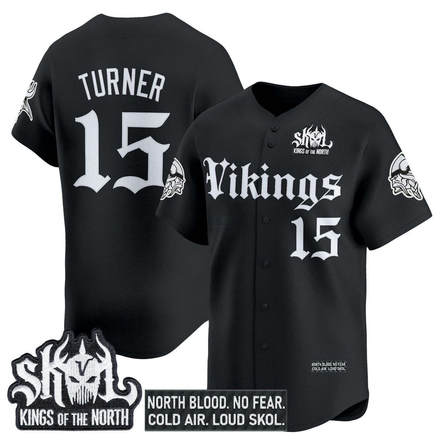 Camisa NFL Men’s Minnesota ‘Gothic Norseblood Edition’ Vapor Jersey