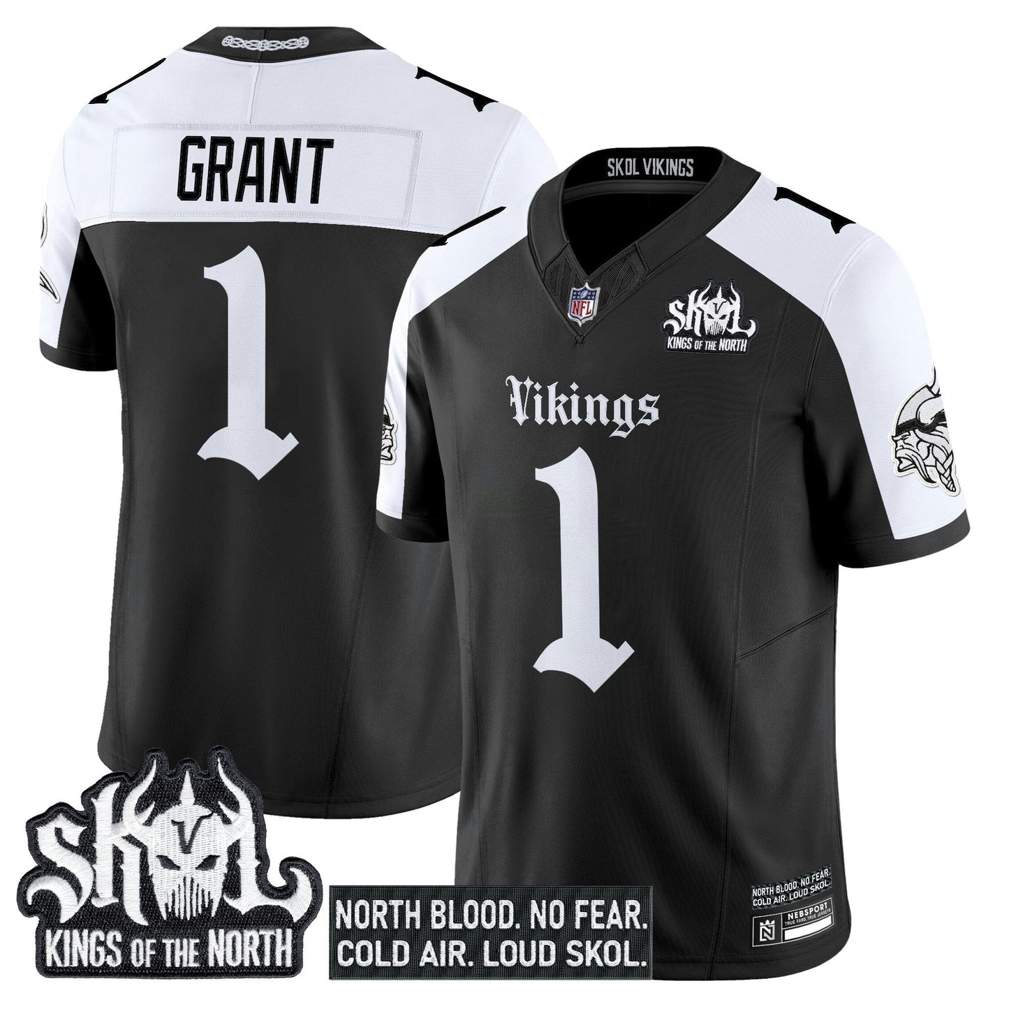 Camisa NFL Men’s Minnesota ‘Gothic Norseblood Edition’ Vapor Limited Jersey