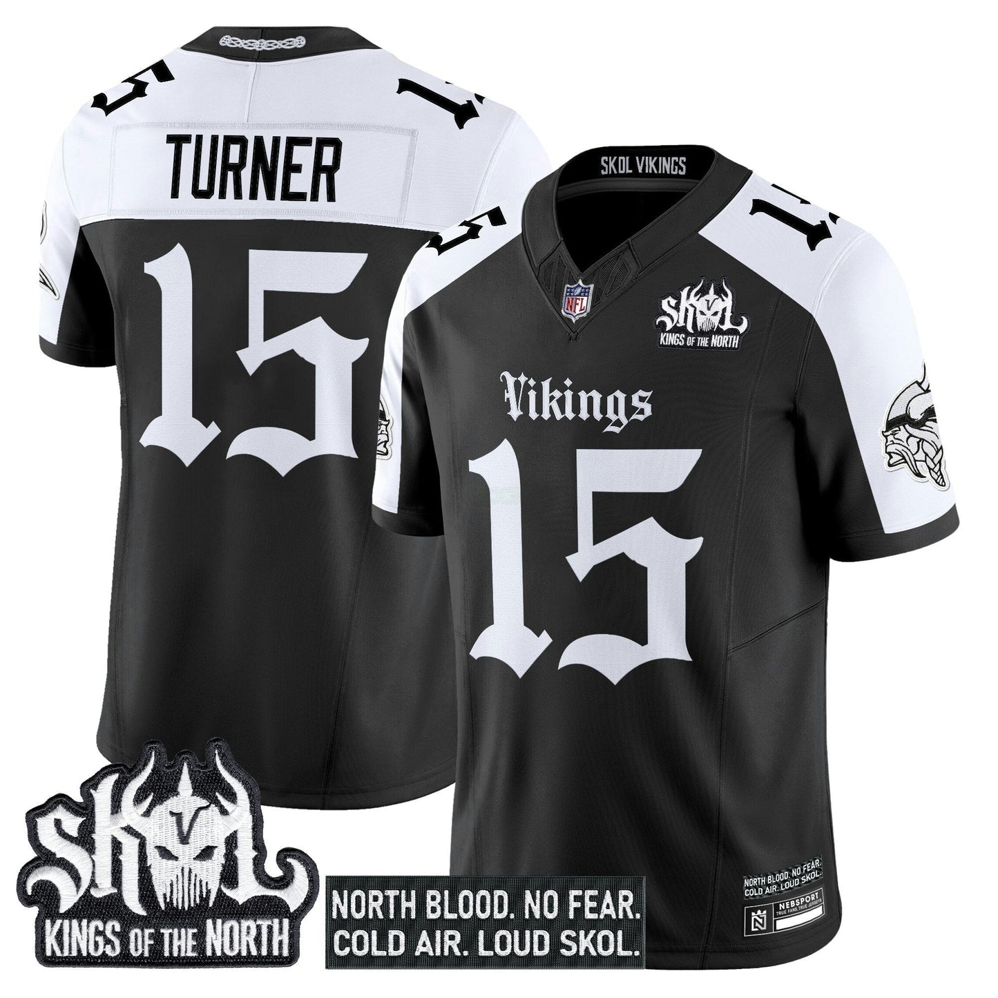 Camisa NFL Men’s Minnesota ‘Gothic Norseblood Edition’ Vapor Limited Jersey