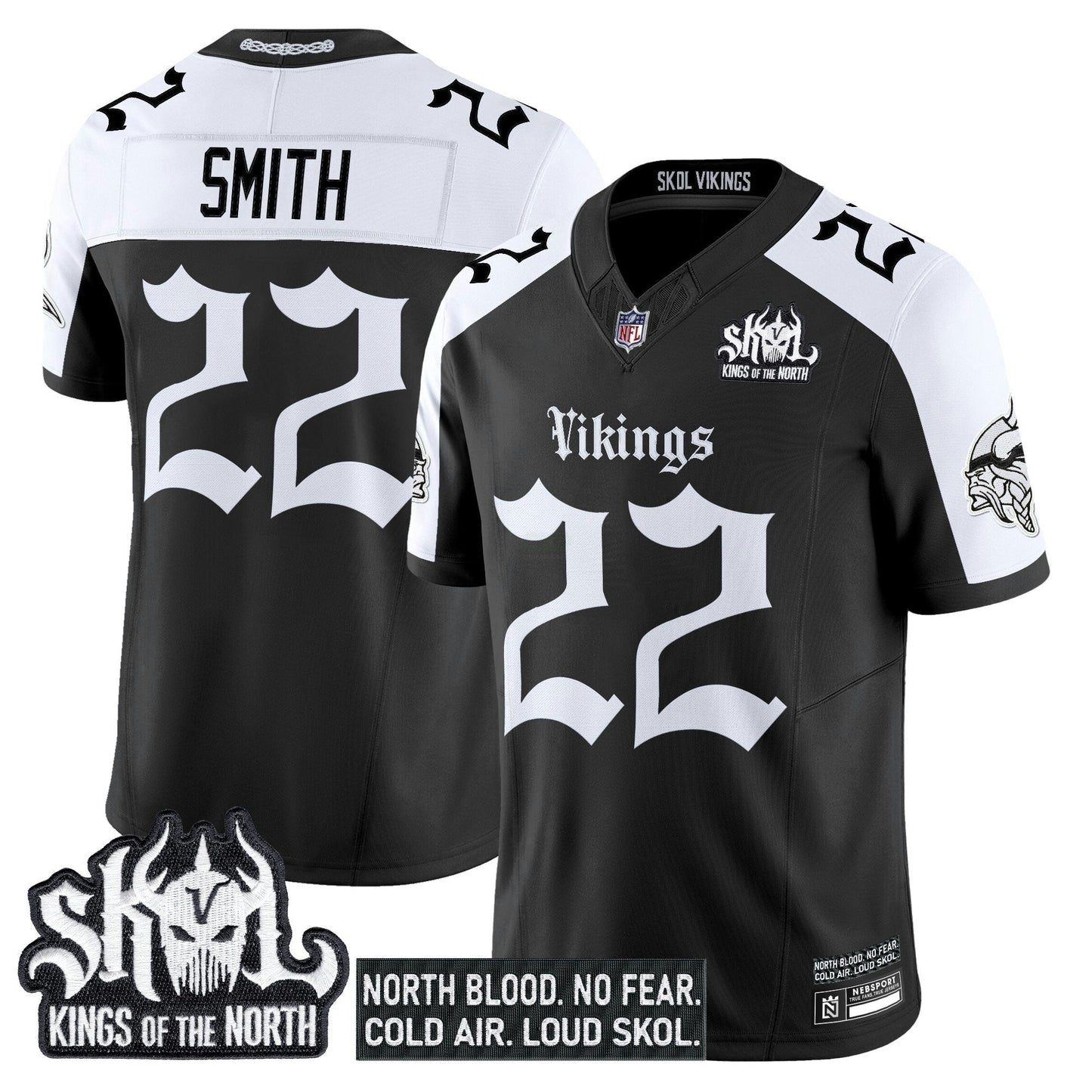 Camisa NFL Men’s Minnesota ‘Gothic Norseblood Edition’ Vapor Limited Jersey