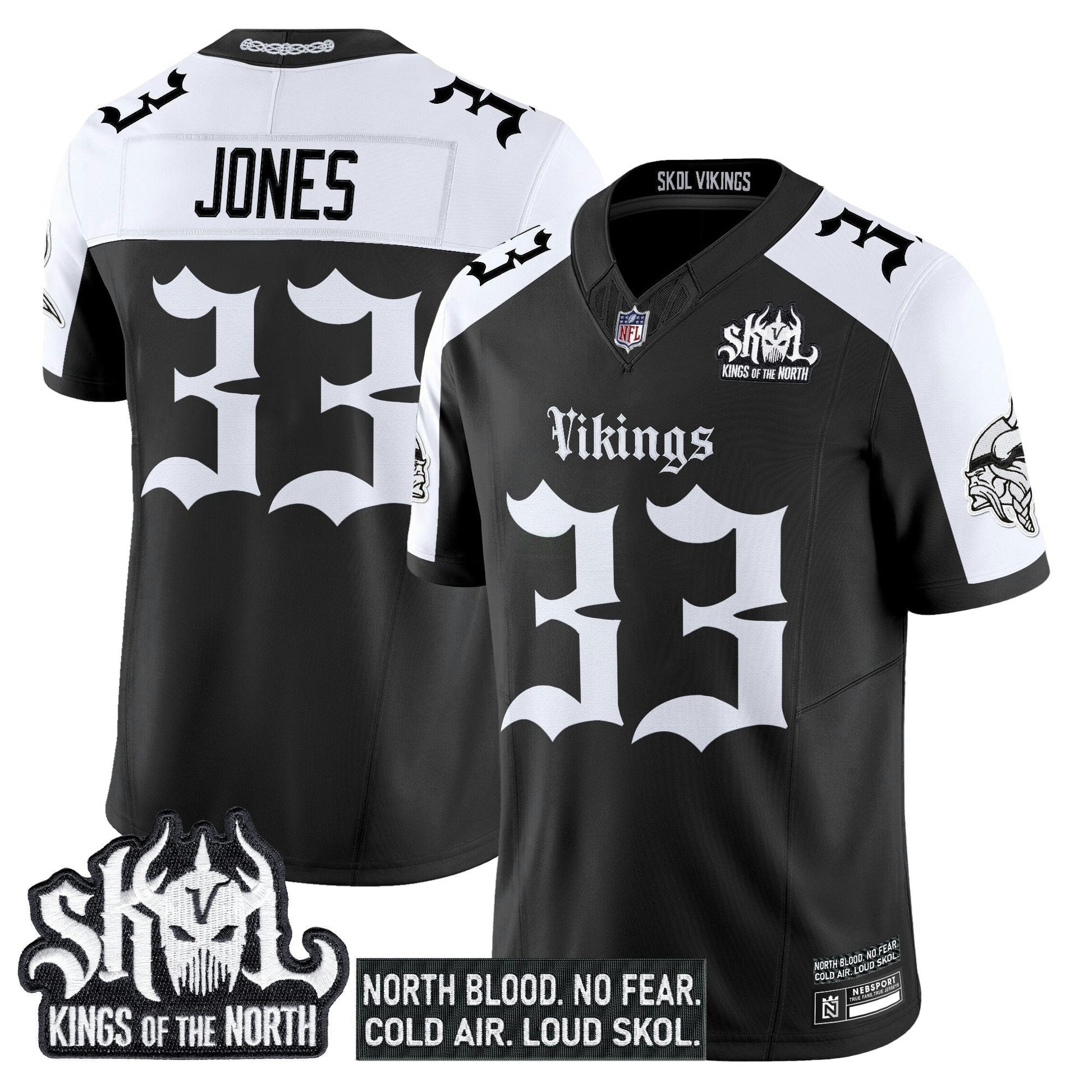 Camisa NFL Men’s Minnesota ‘Gothic Norseblood Edition’ Vapor Limited Jersey