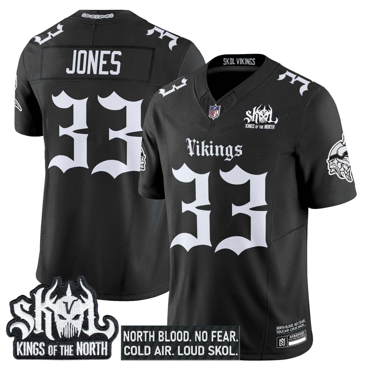 Camisa NFL Men’s Minnesota ‘Gothic Norseblood Edition’ Vapor Limited Jersey