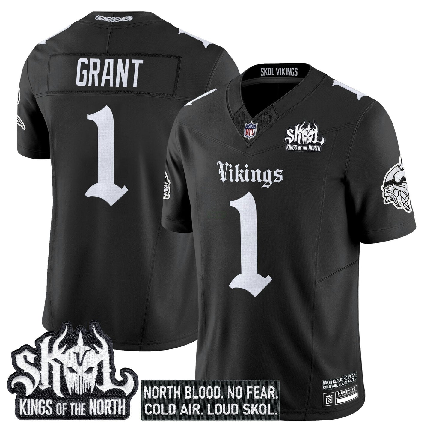 Camisa NFL Men’s Minnesota ‘Gothic Norseblood Edition’ Vapor Limited Jersey
