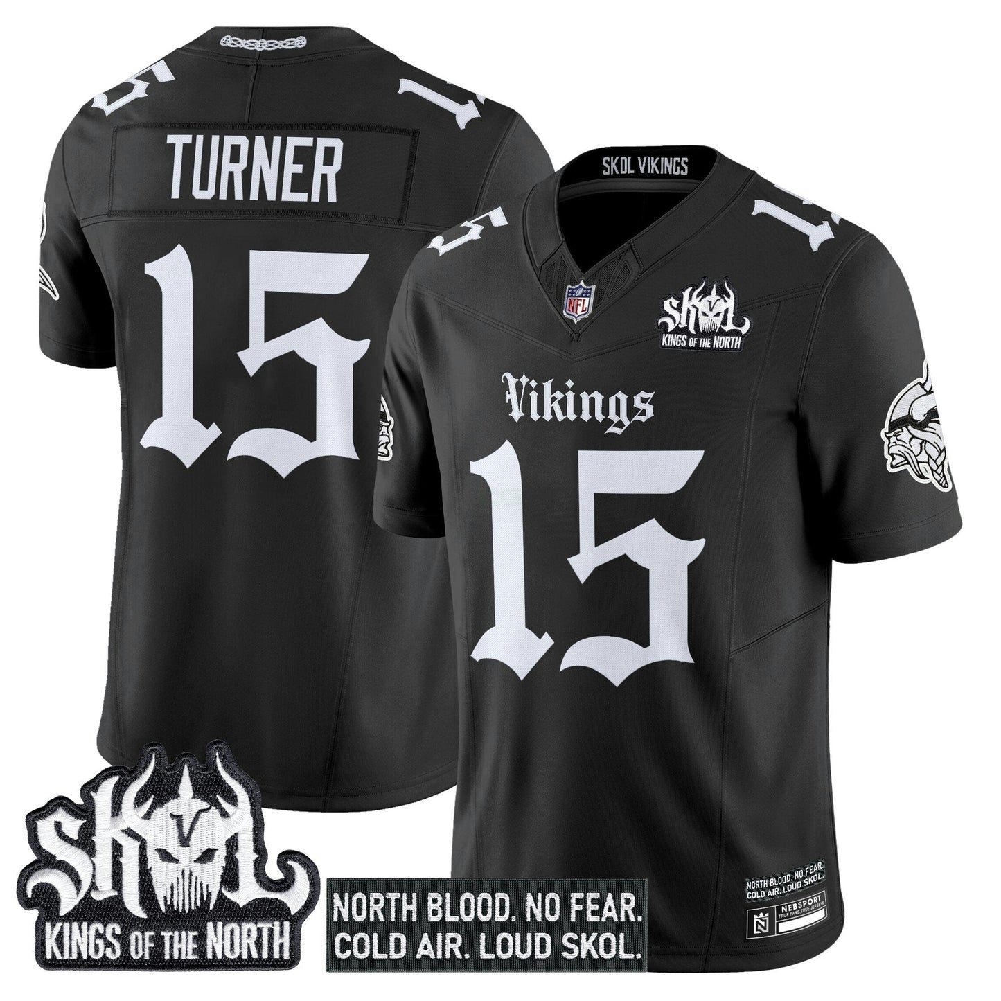 Camisa NFL Men’s Minnesota ‘Gothic Norseblood Edition’ Vapor Limited Jersey
