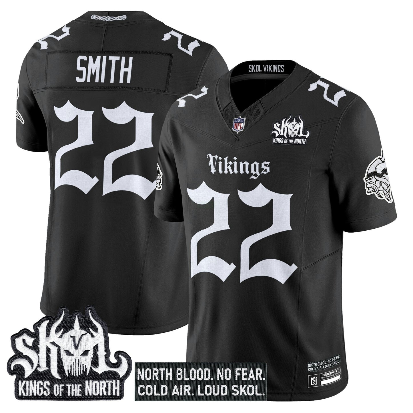 Camisa NFL Men’s Minnesota ‘Gothic Norseblood Edition’ Vapor Limited Jersey