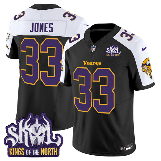 Camisa NFL Men’s Minnesota Kings Of The North Patch Throwback Vapor Limited Jersey