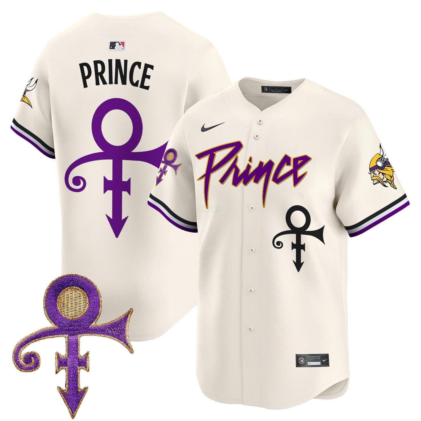 Camisa NFL Men’s Minnesota Prince Patch Vapor Premier Limited Jersey