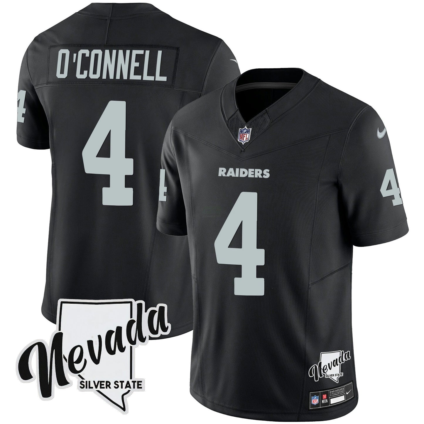 Camisa NFL Men’s Nevada Silver State Patch Vapor Jersey