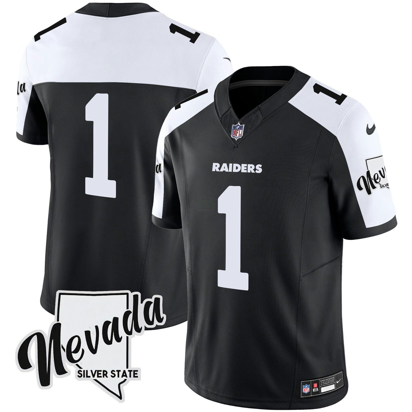 Camisa NFL Men’s Nevada Silver State Patch Vapor Jersey