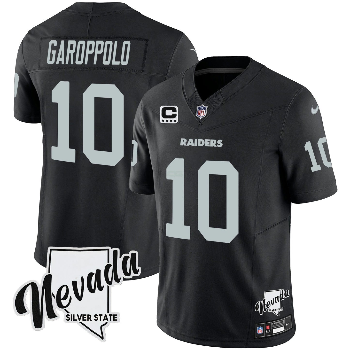 Camisa NFL Men’s Nevada Silver State Patch Vapor Jersey