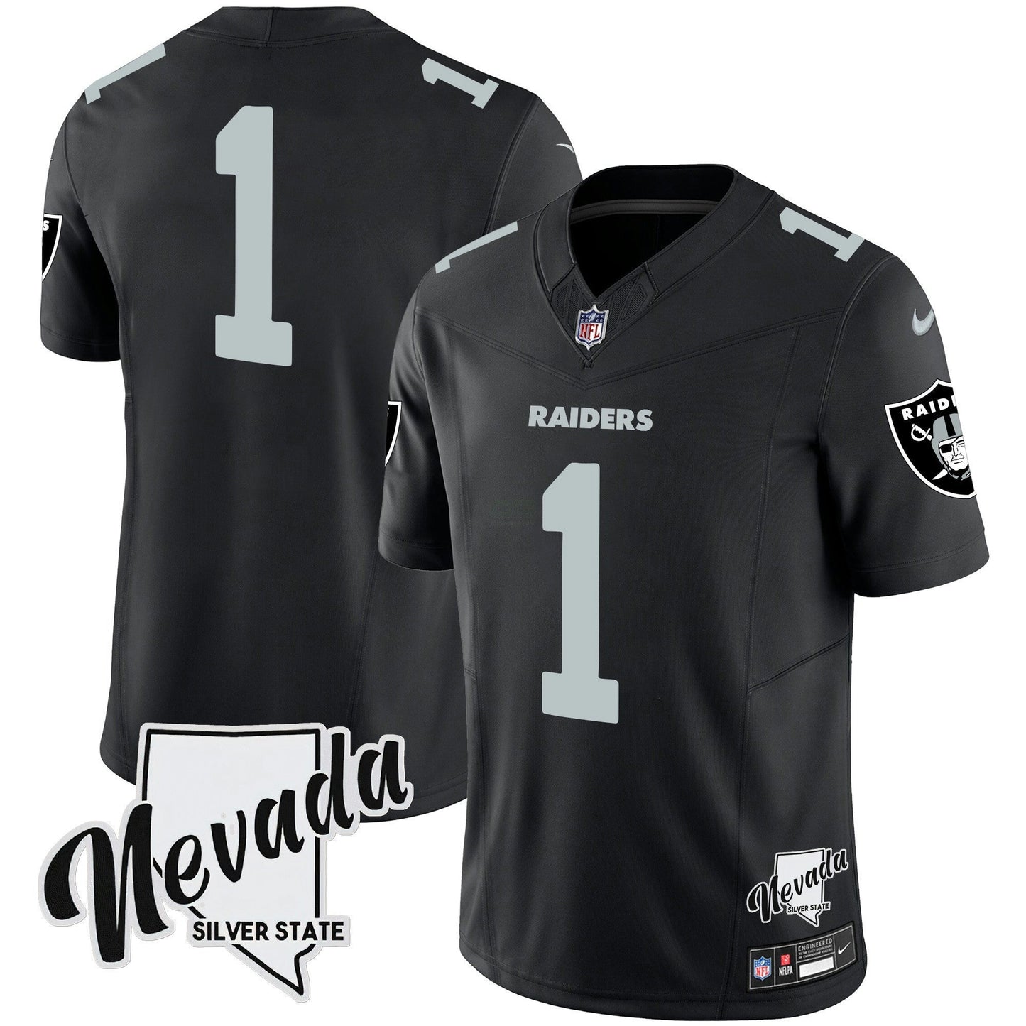 Camisa NFL Men’s Nevada Silver State Patch Vapor Jersey V2