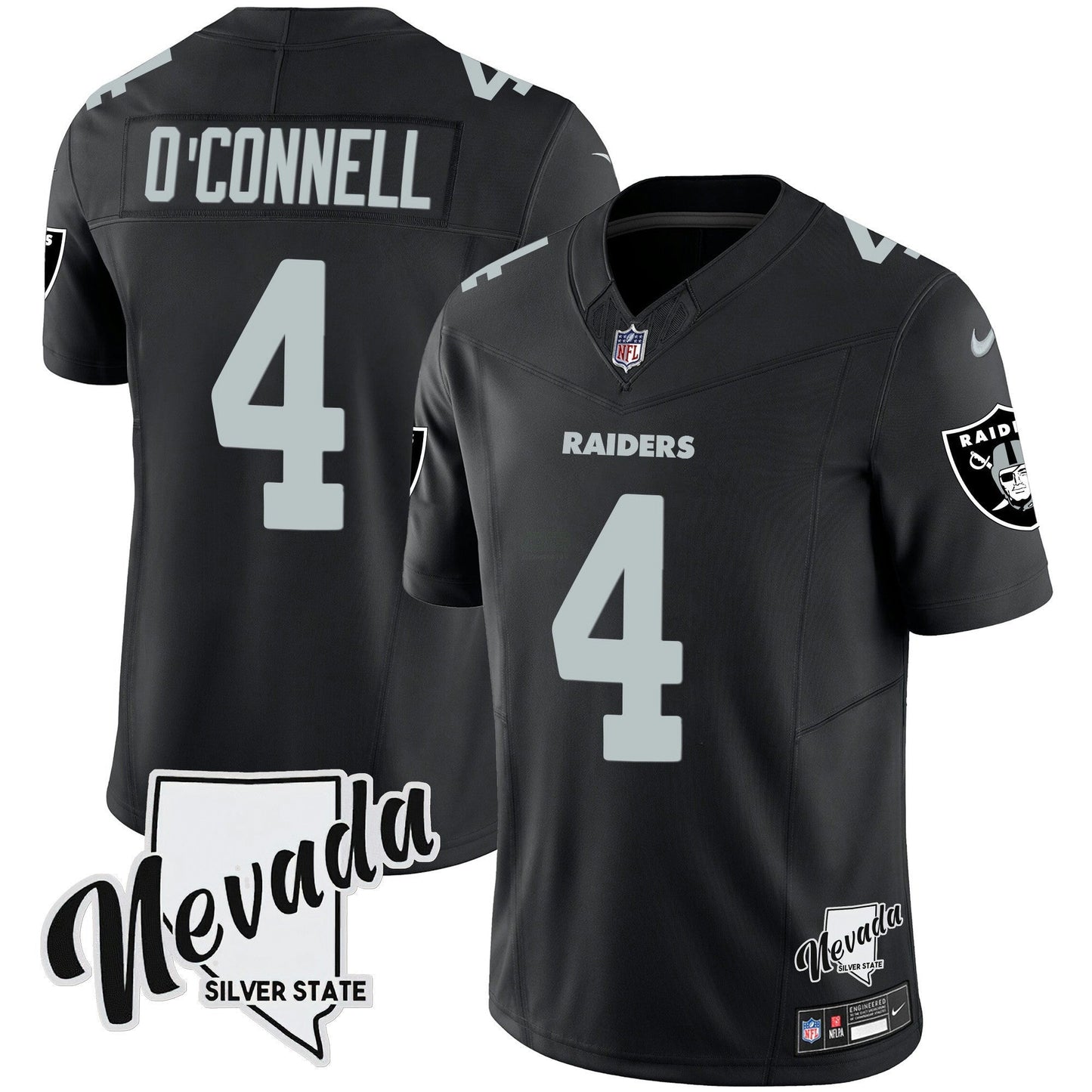 Camisa NFL Men’s Nevada Silver State Patch Vapor Jersey V2