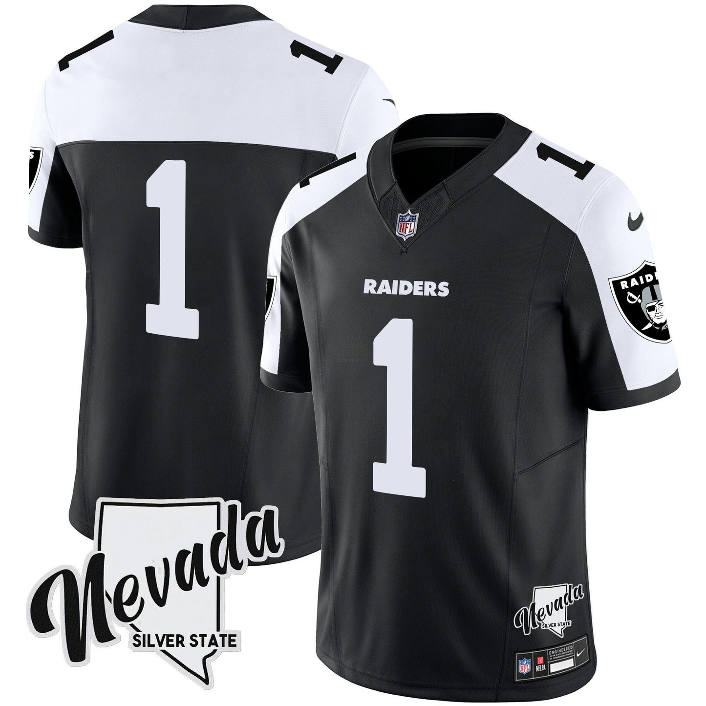 Camisa NFL Men’s Nevada Silver State Patch Vapor Jersey V2