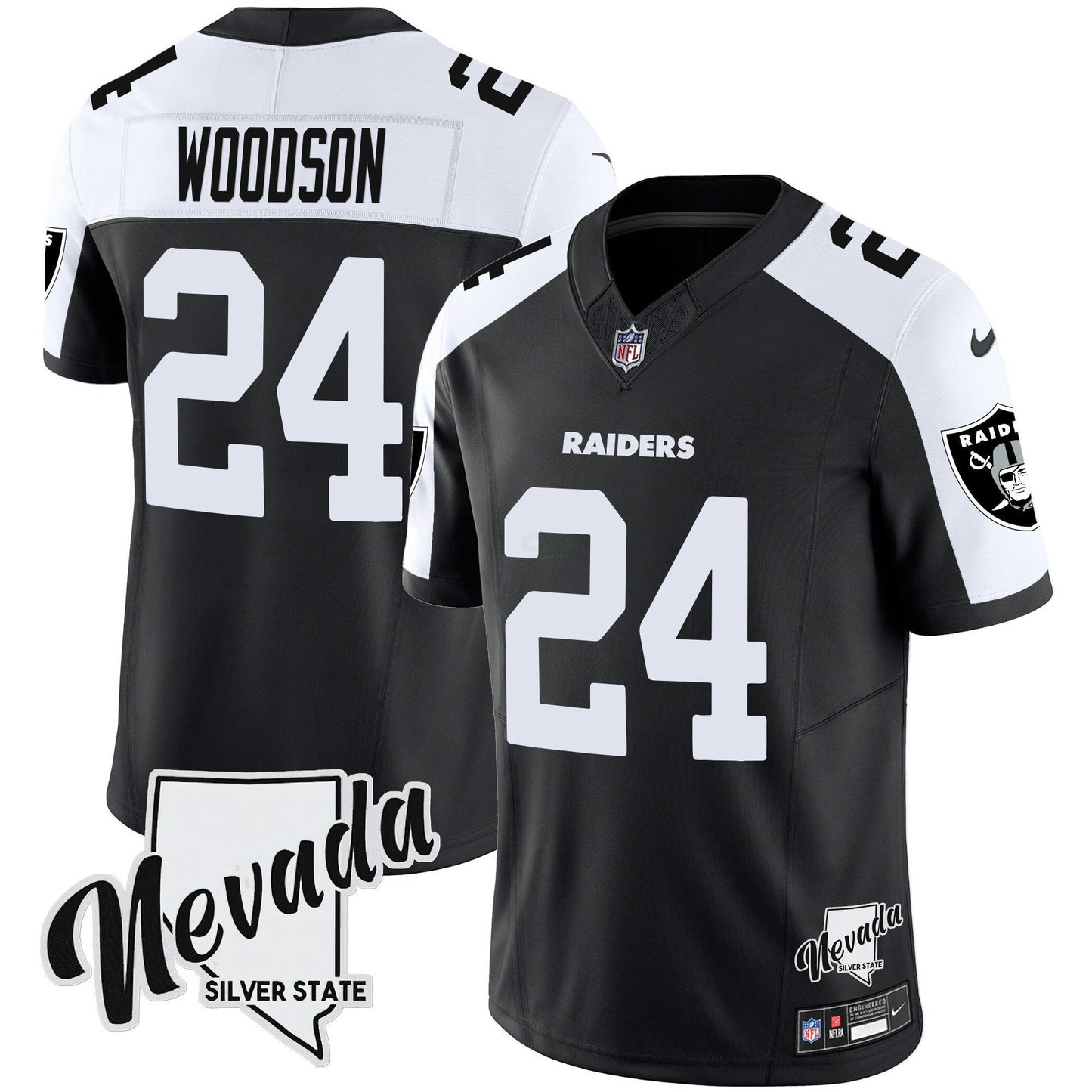 Camisa NFL Men’s Nevada Silver State Patch Vapor Jersey V2