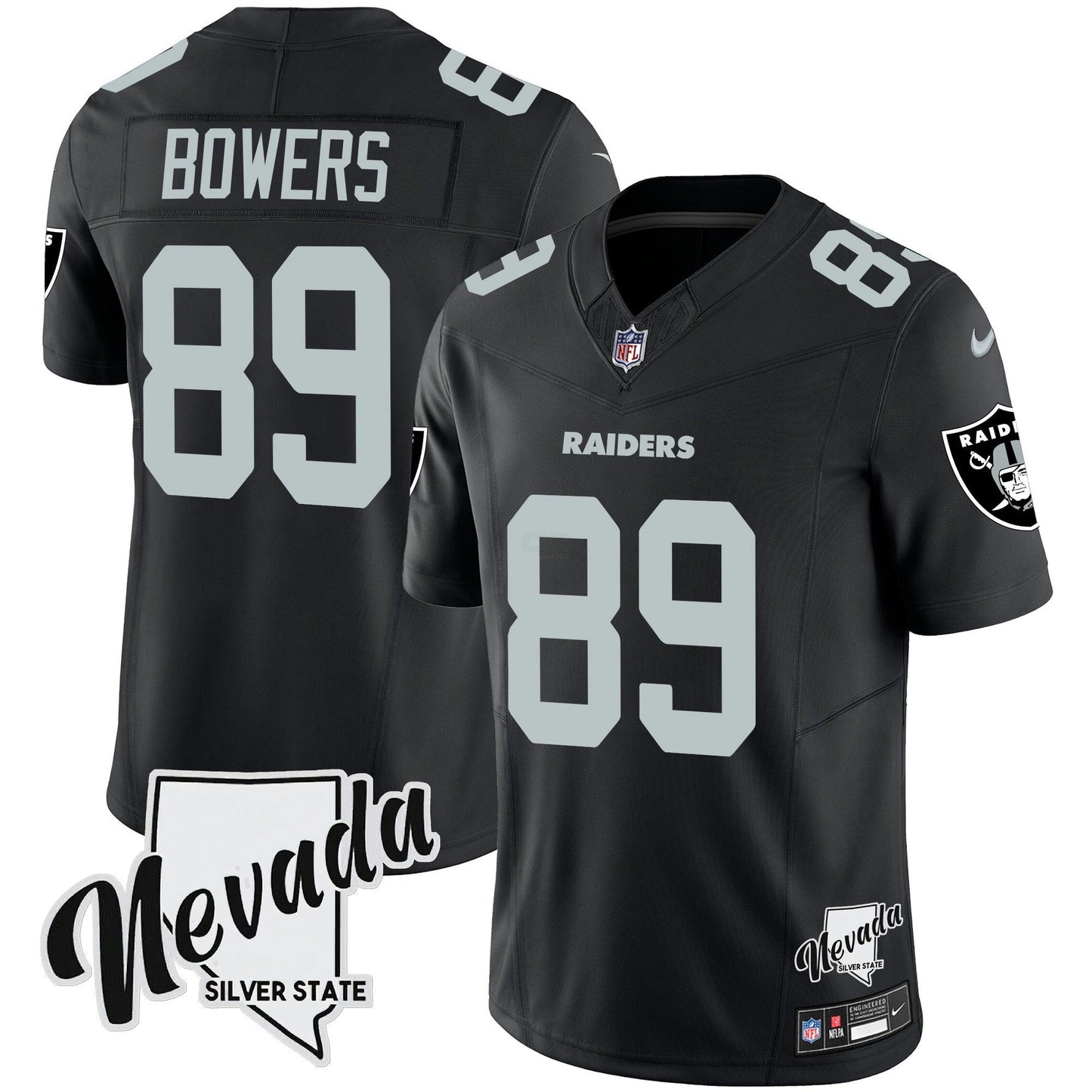 Camisa NFL Men’s Nevada Silver State Patch Vapor Jersey V2