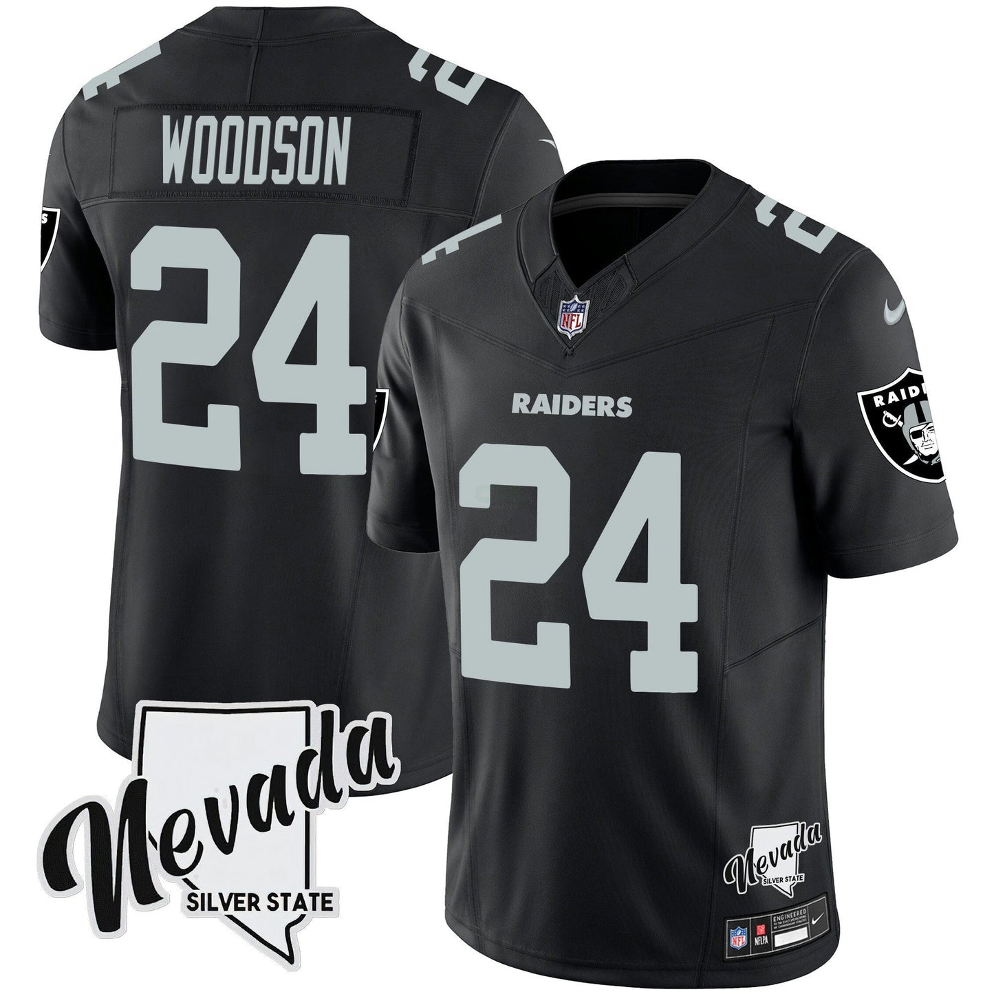 Camisa NFL Men’s Nevada Silver State Patch Vapor Jersey V2