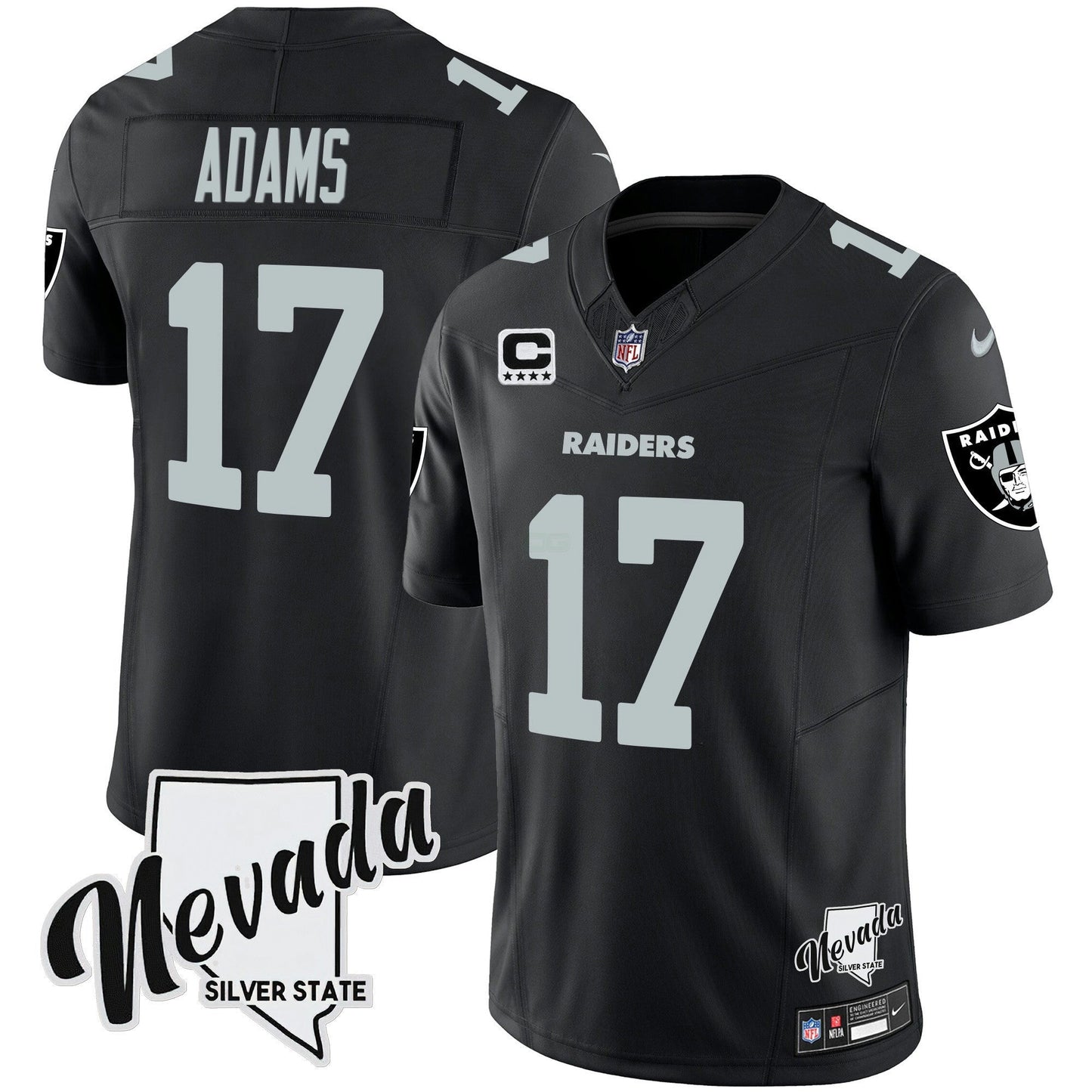 Camisa NFL Men’s Nevada Silver State Patch Vapor Jersey V2