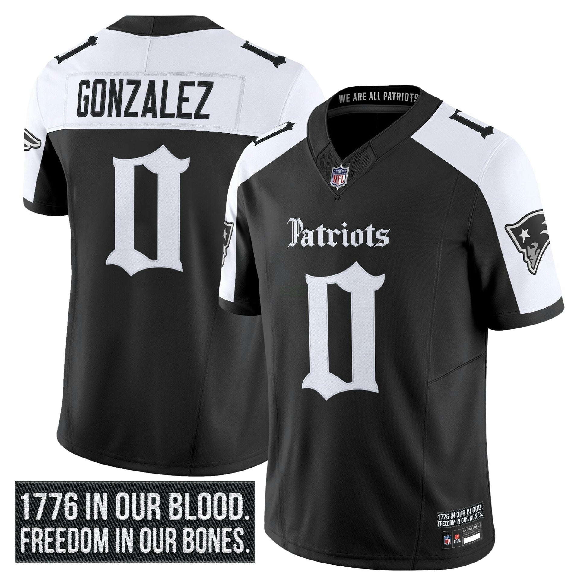Camisa NFL Men’s New England ‘Gothic Revolution Edition’ Vapor Limited Jersey
