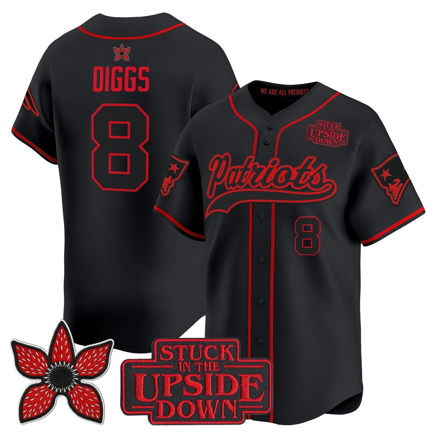 Camisa NFL Men’s New England ‘Stranger Things Edition’ Vapor Jersey