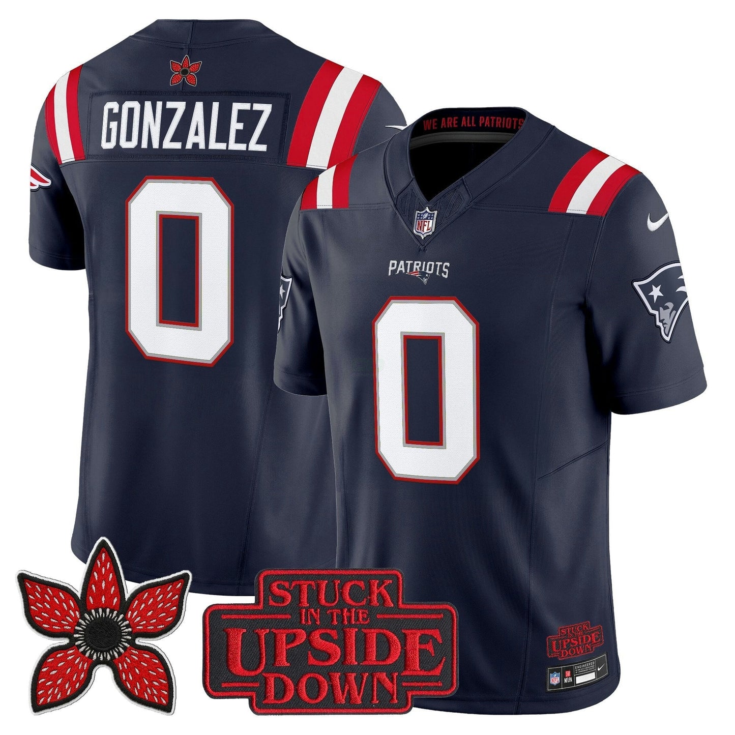 Camisa NFL Men’s New England ‘Stranger Things Edition’ Vapor Limited Jersey V2
