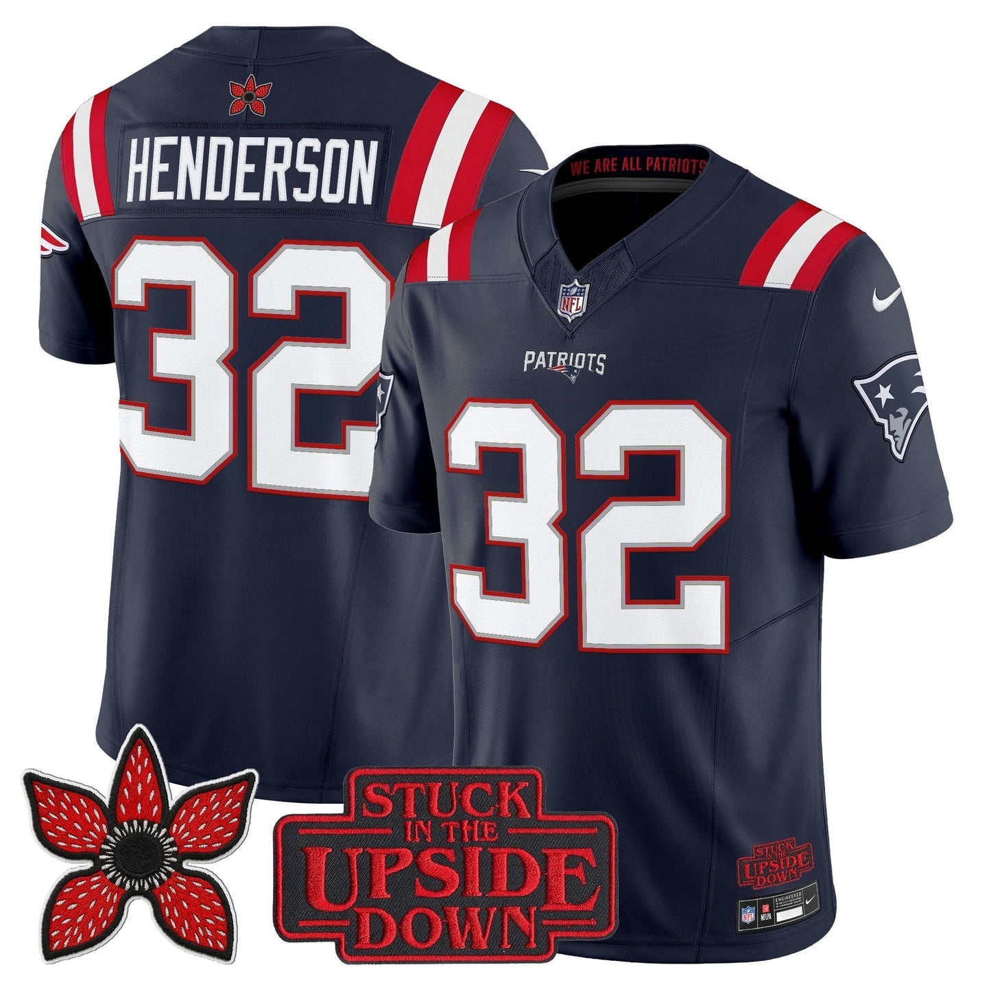 Camisa NFL Men’s New England ‘Stranger Things Edition’ Vapor Limited Jersey V2