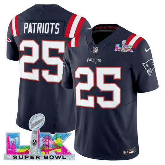 Camisa NFL Men’s New England Super Bowl LX Vapor Limited Jersey