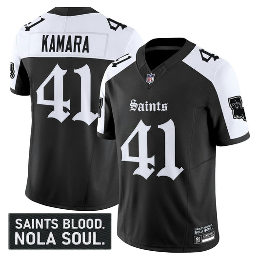 Camisa NFL Men’s New Orleans ‘Gothic Vieux Carré Edition’ Vapor Jersey