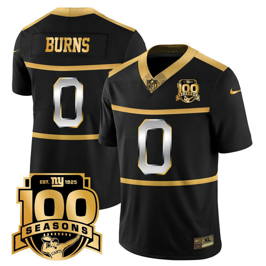 Camisa NFL Men’s New York ‘Century Red’ 100th Season Commemorative Dourada Vapor Jersey