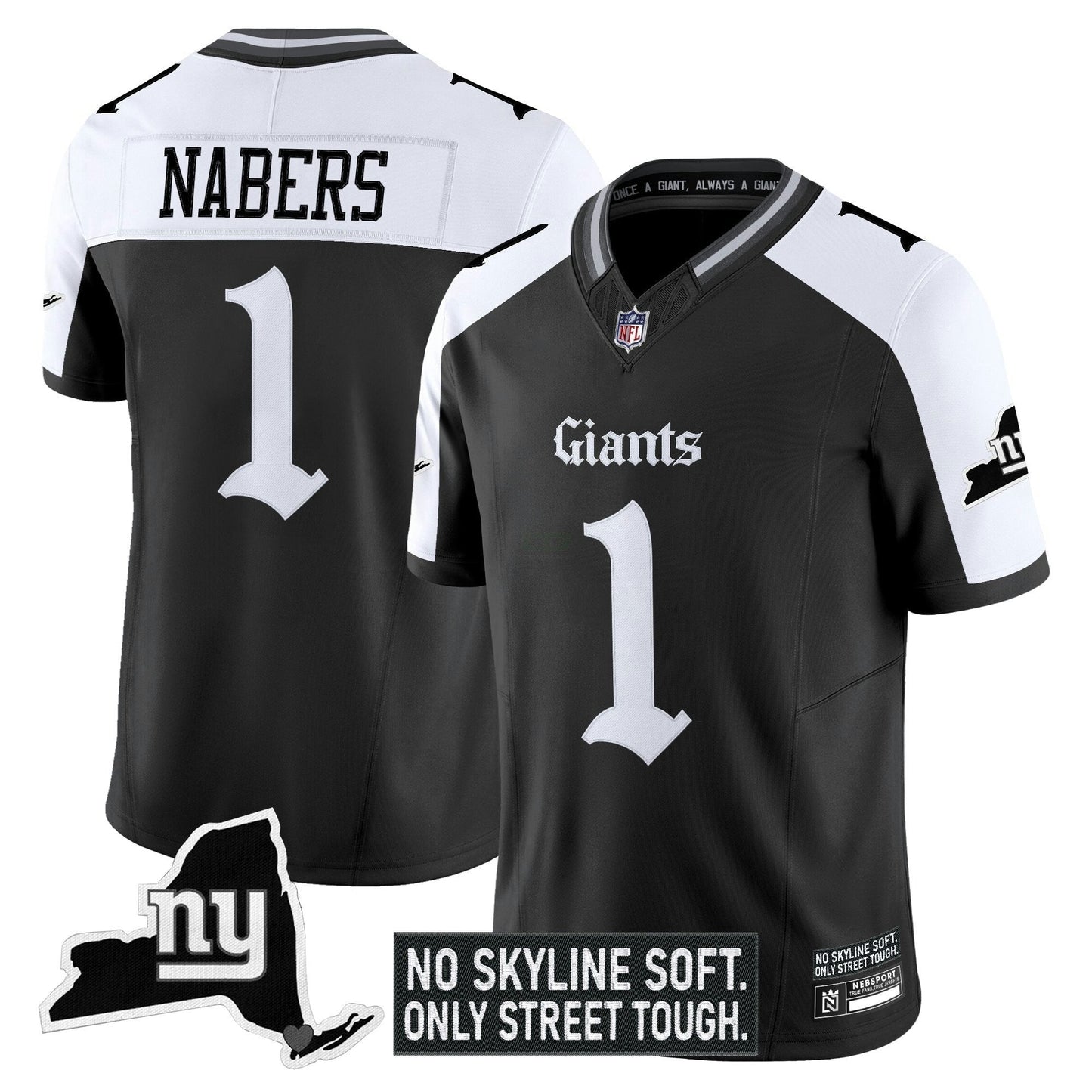 Camisa NFL Men’s New York ‘Gothic Gotham Edition’ Vapor Limited Jersey