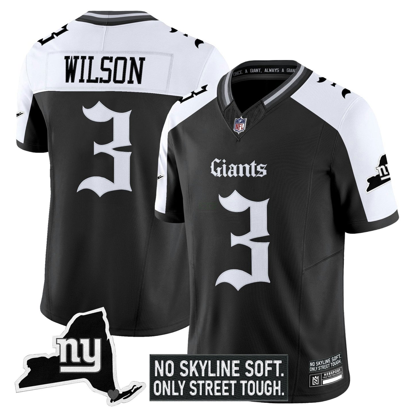 Camisa NFL Men’s New York ‘Gothic Gotham Edition’ Vapor Limited Jersey
