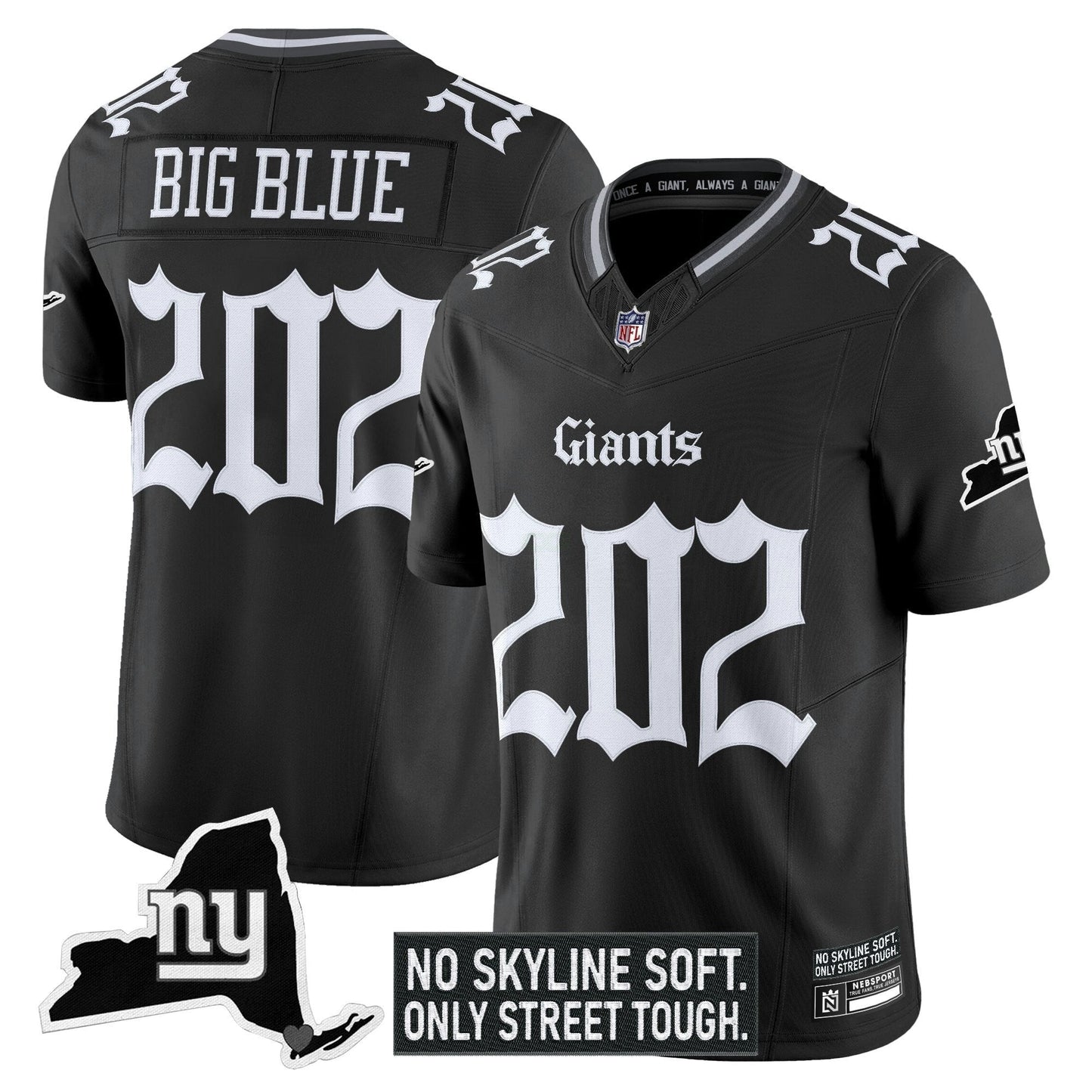 Camisa NFL Men’s New York ‘Gothic Gotham Edition’ Vapor Limited Jersey
