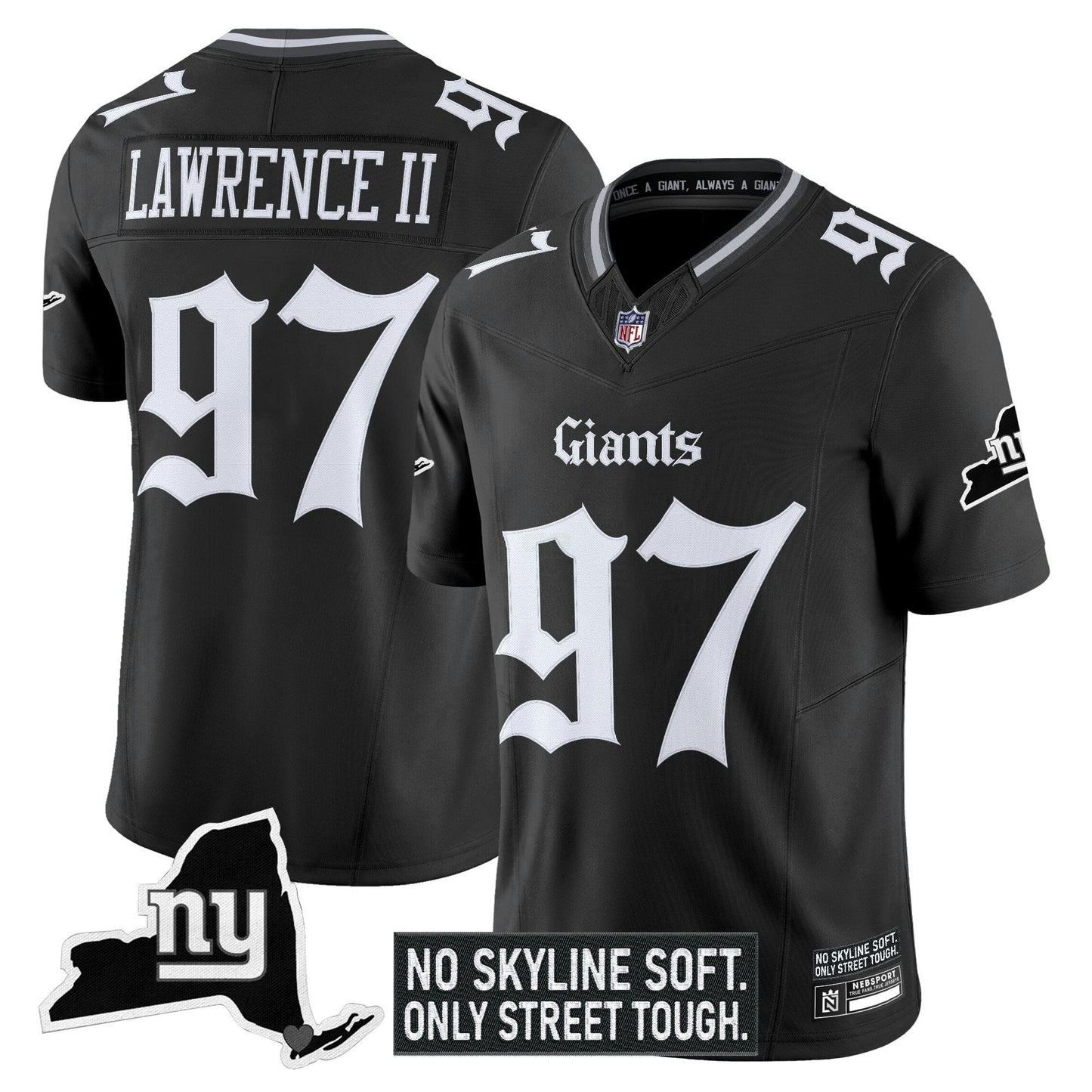 Camisa NFL Men’s New York ‘Gothic Gotham Edition’ Vapor Limited Jersey