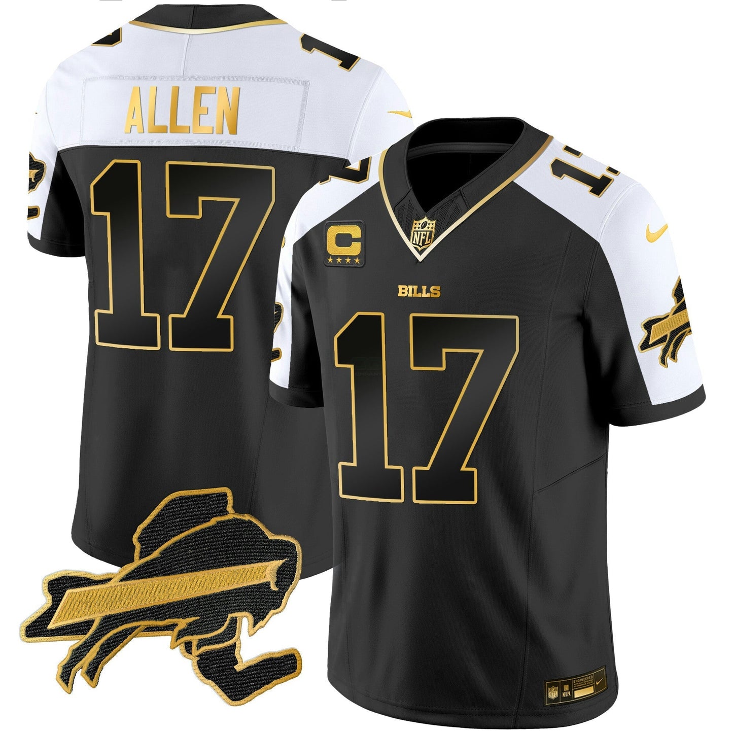 Camisa NFL Men’s New York Patch Dourada Vapor Limited Jersey