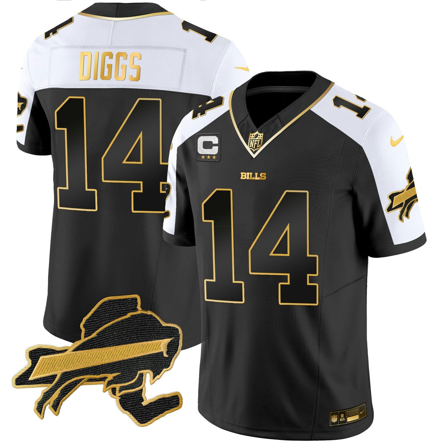 Camisa NFL Men’s New York Patch Dourada Vapor Limited Jersey