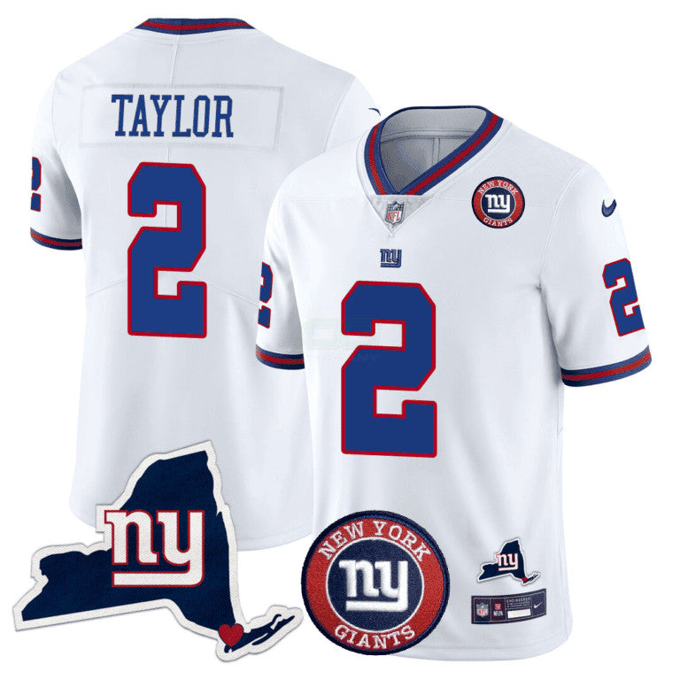 Camisa NFL Men’s New York State & Logo Patch Limited Jersey