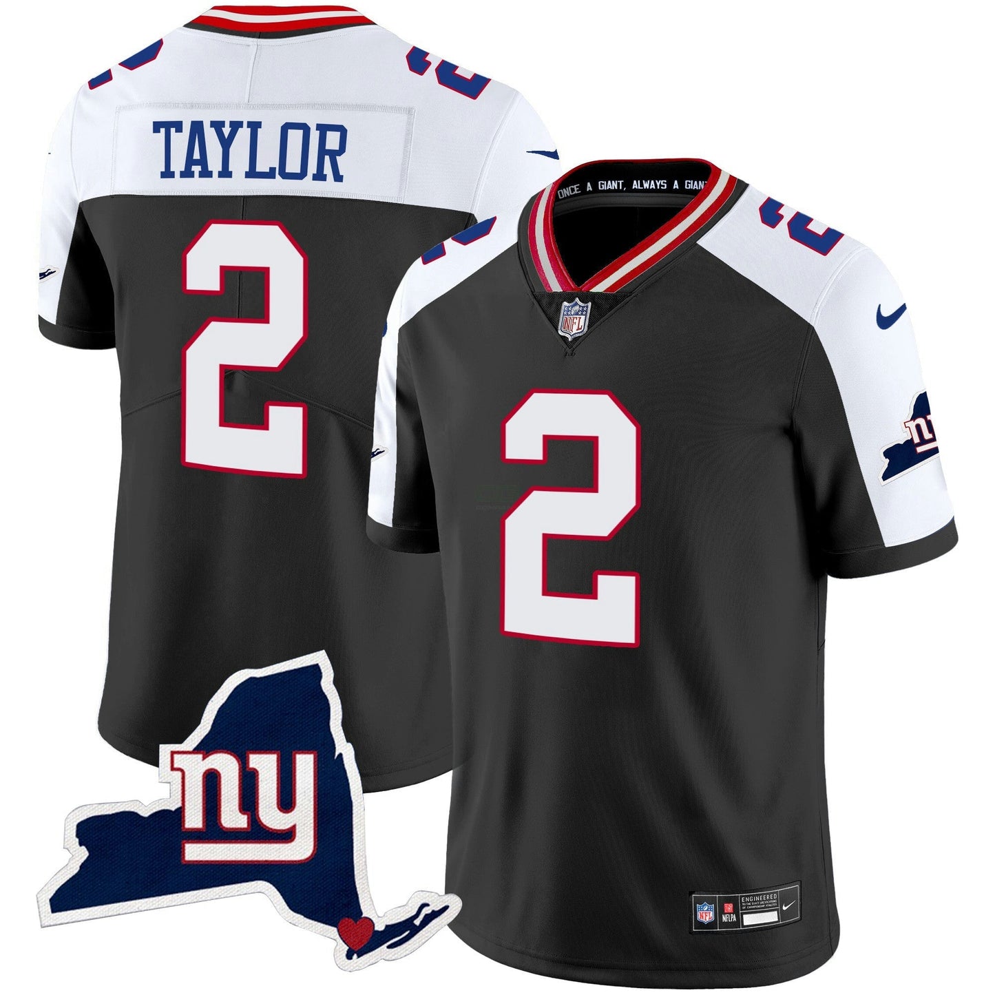 Camisa NFL Men’s New York State Map Patch Limited Jersey