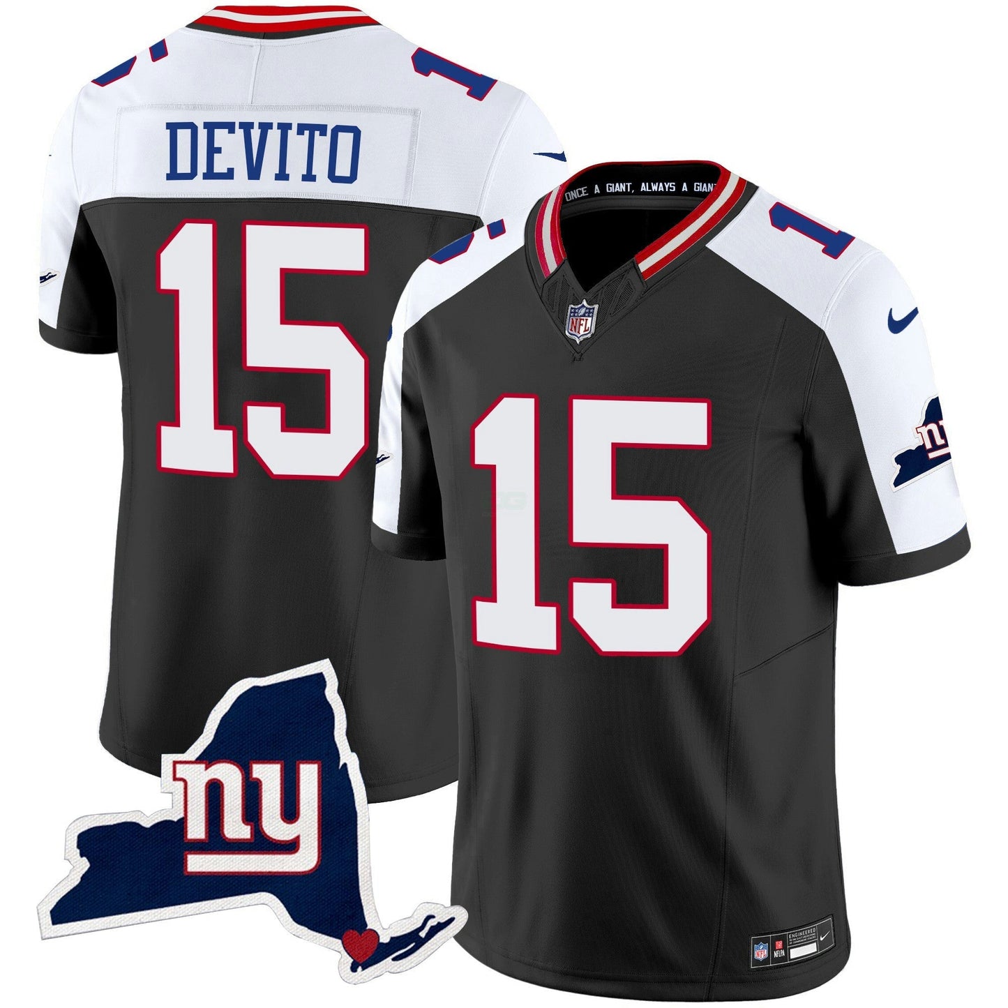 Camisa NFL Men’s New York State Map Patch Limited Jersey V2