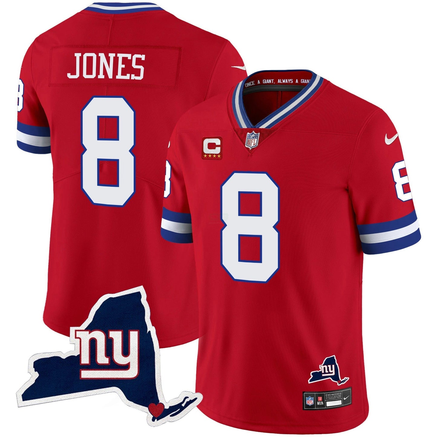 Camisa NFL Men’s New York State Map Patch Limited Jersey