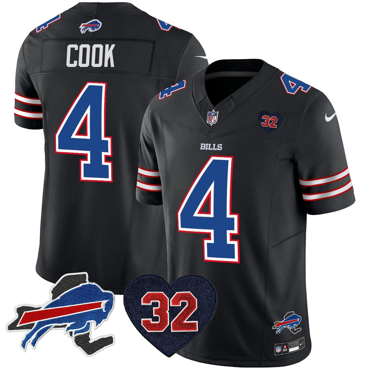 Camisa NFL Men’s O.J. Simpson Patch Vapor Limited Jersey