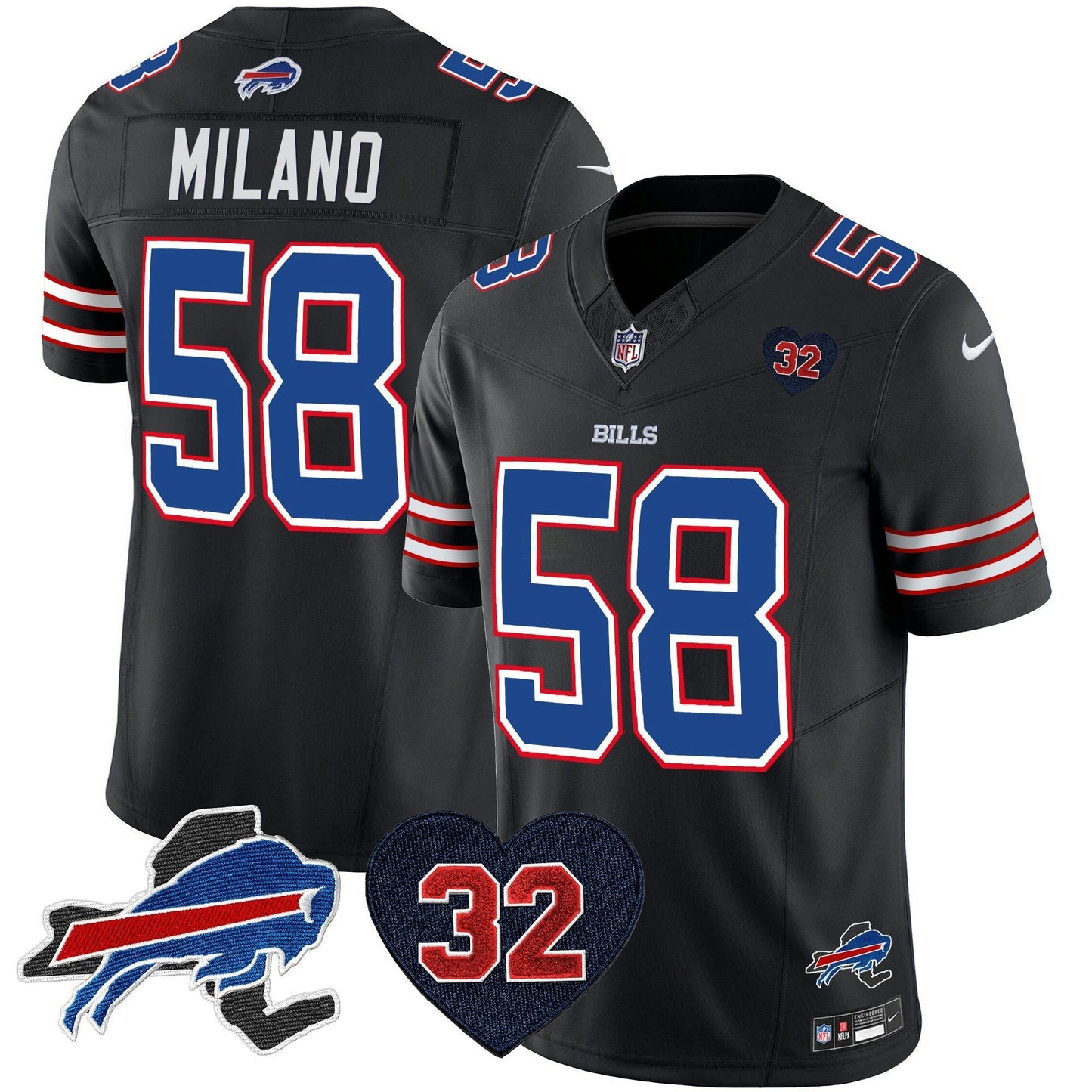 Camisa NFL Men’s O.J. Simpson Patch Vapor Limited Jersey