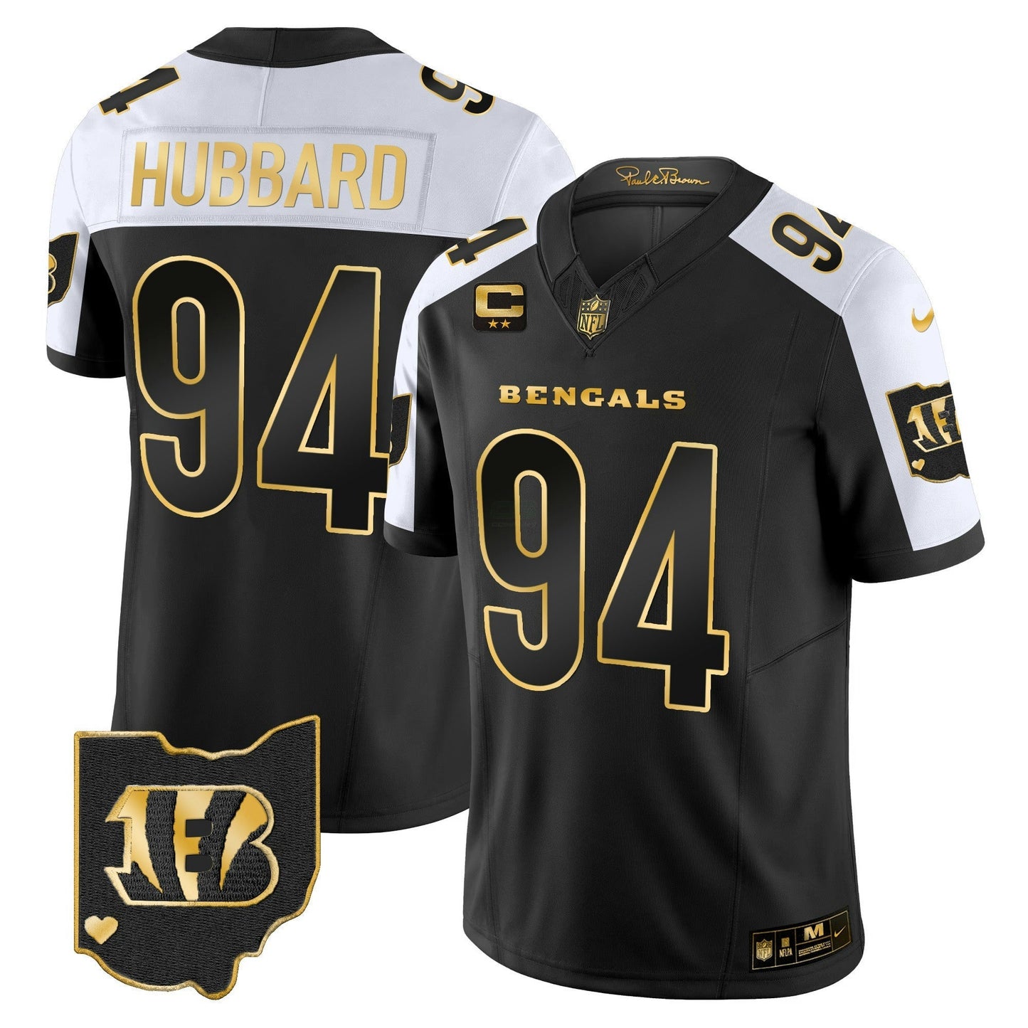 Camisa NFL Men’s Ohio Patch Dourada Vapor Limited Jersey