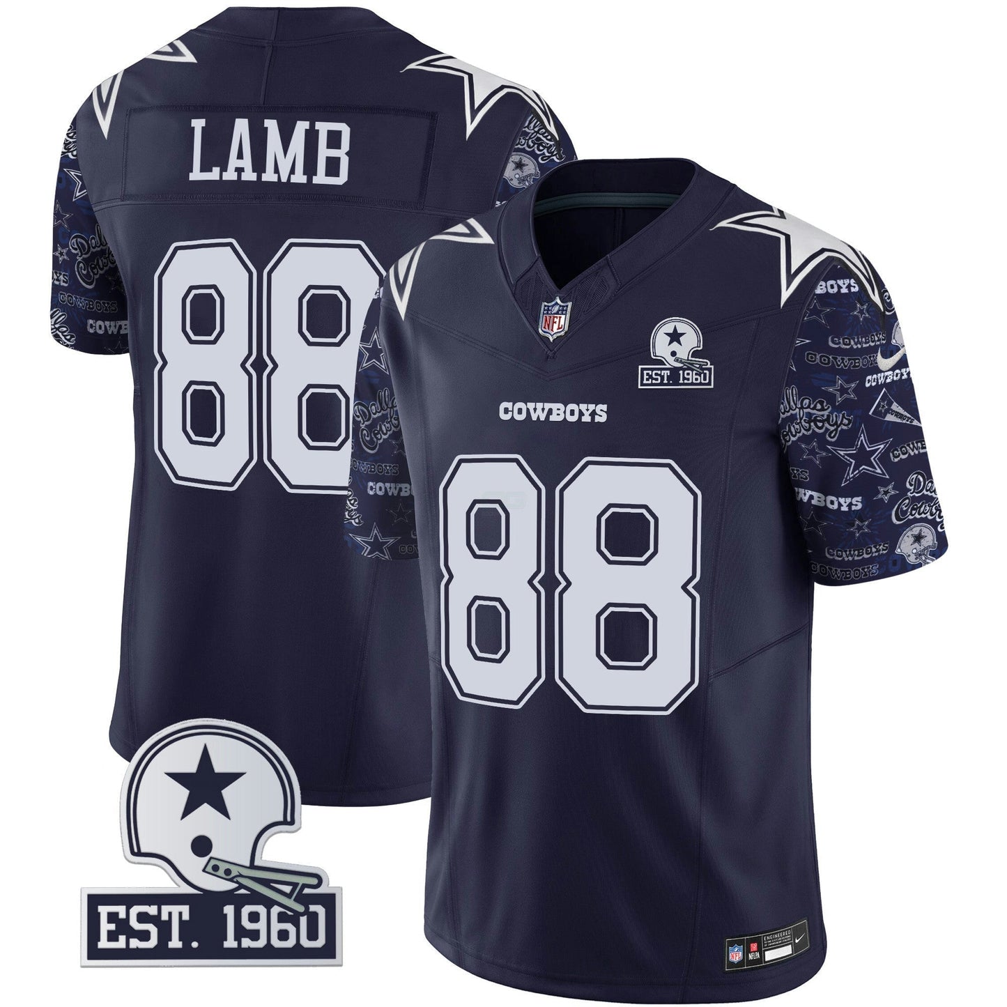 Camisa NFL Dallas Cowboys Men’s Pattern Style Vapor Limited Jersey
