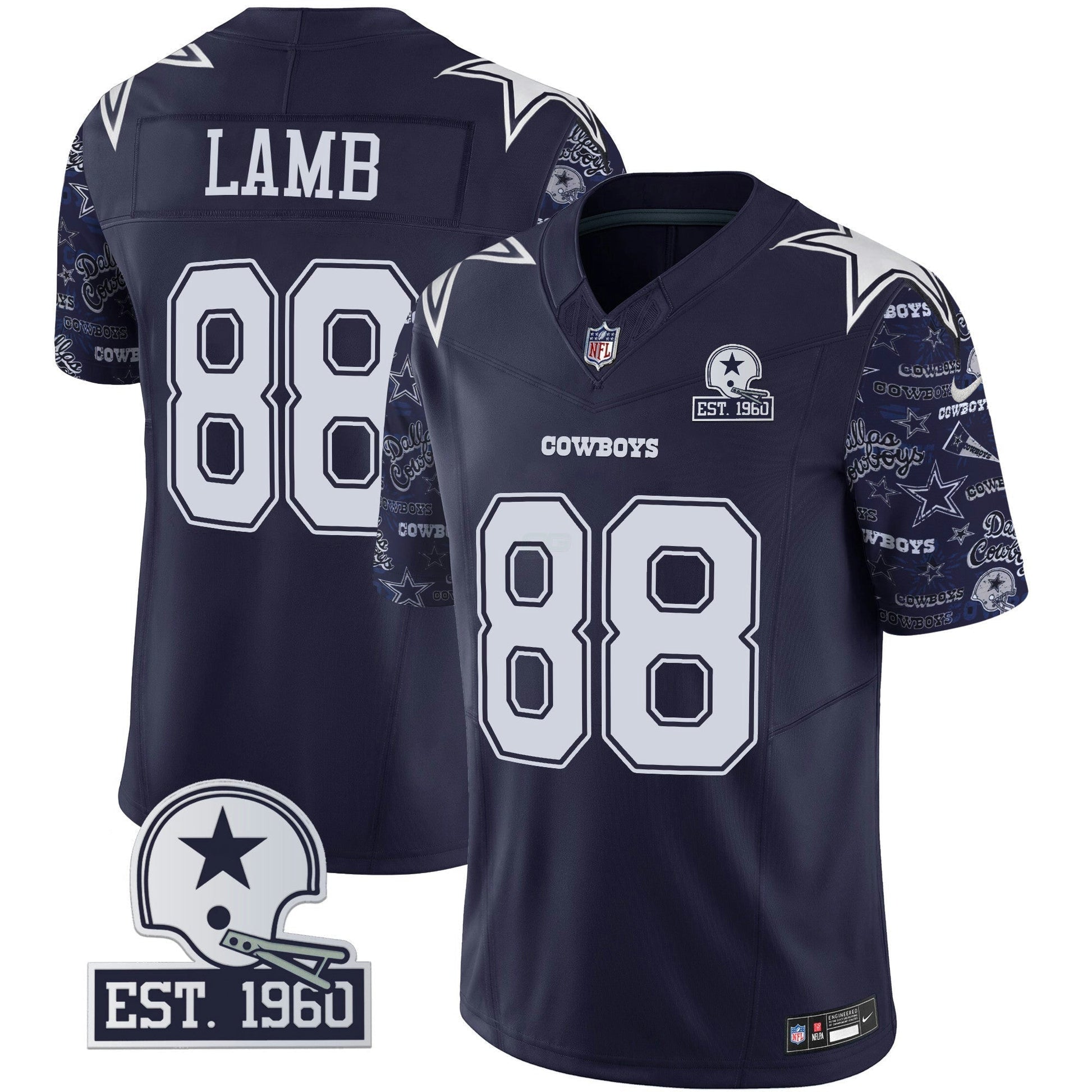 Camisa NFL Dallas Cowboys Men’s Pattern Style Vapor Limited Jersey