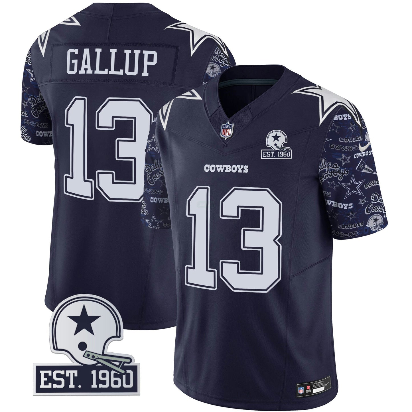 Camisa NFL Dallas Cowboys Men’s Pattern Style Vapor Limited Jersey