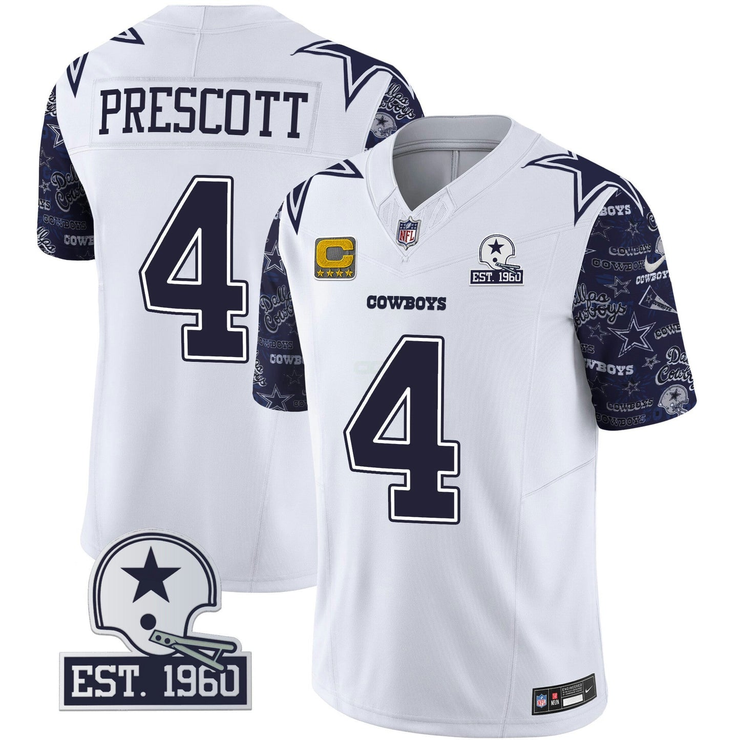 Camisa NFL Dallas Cowboys Men’s Pattern Style Vapor Limited Jersey