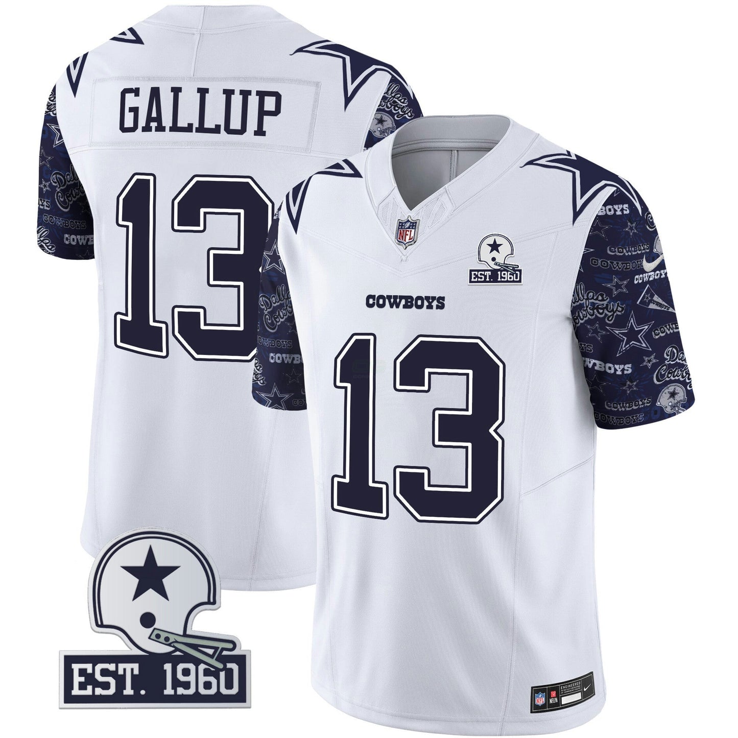 Camisa NFL Dallas Cowboys Men’s Pattern Style Vapor Limited Jersey